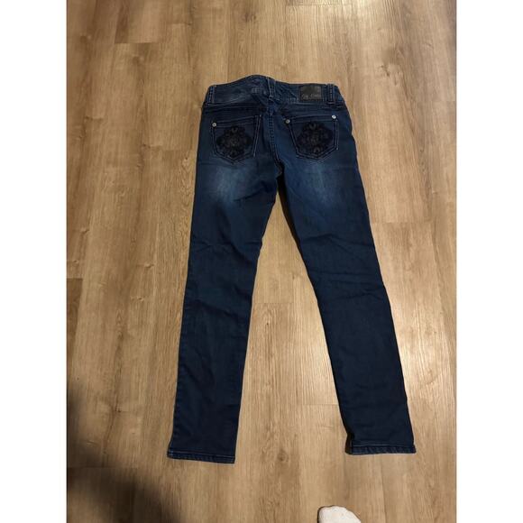 Candie's Dark Wash Skinny Jeans - Picture 3 of 4